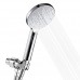 Shower Head Handheld Powerful Spray against Low Water Pressure  Innovative 3-Setting Button Switch One-Hand Operation  Handheld Showerhead with Hose  Superior Full-Chrome Finish  4.6 Inch - B07C9H8J1J